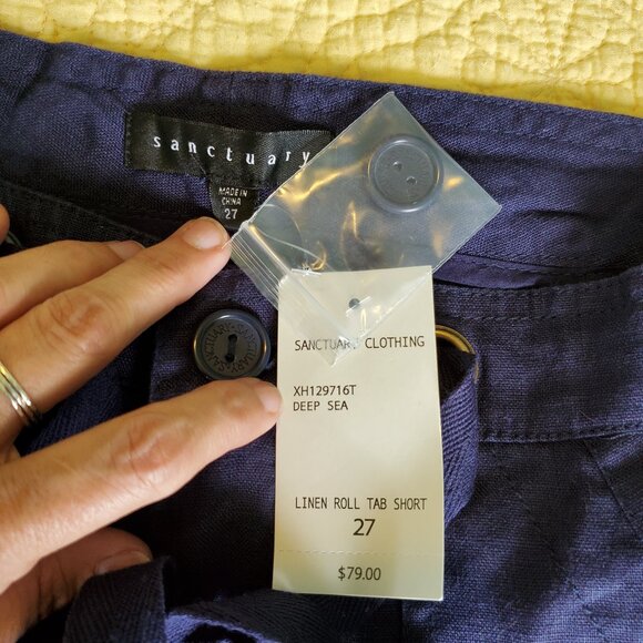 Sanctuary Shorts Linen in Size 27 NWT - Picture 5 of 5